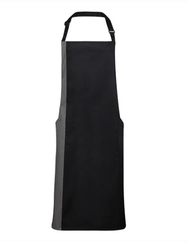 P-PR162-Colours Collection Contrast Bib Apron